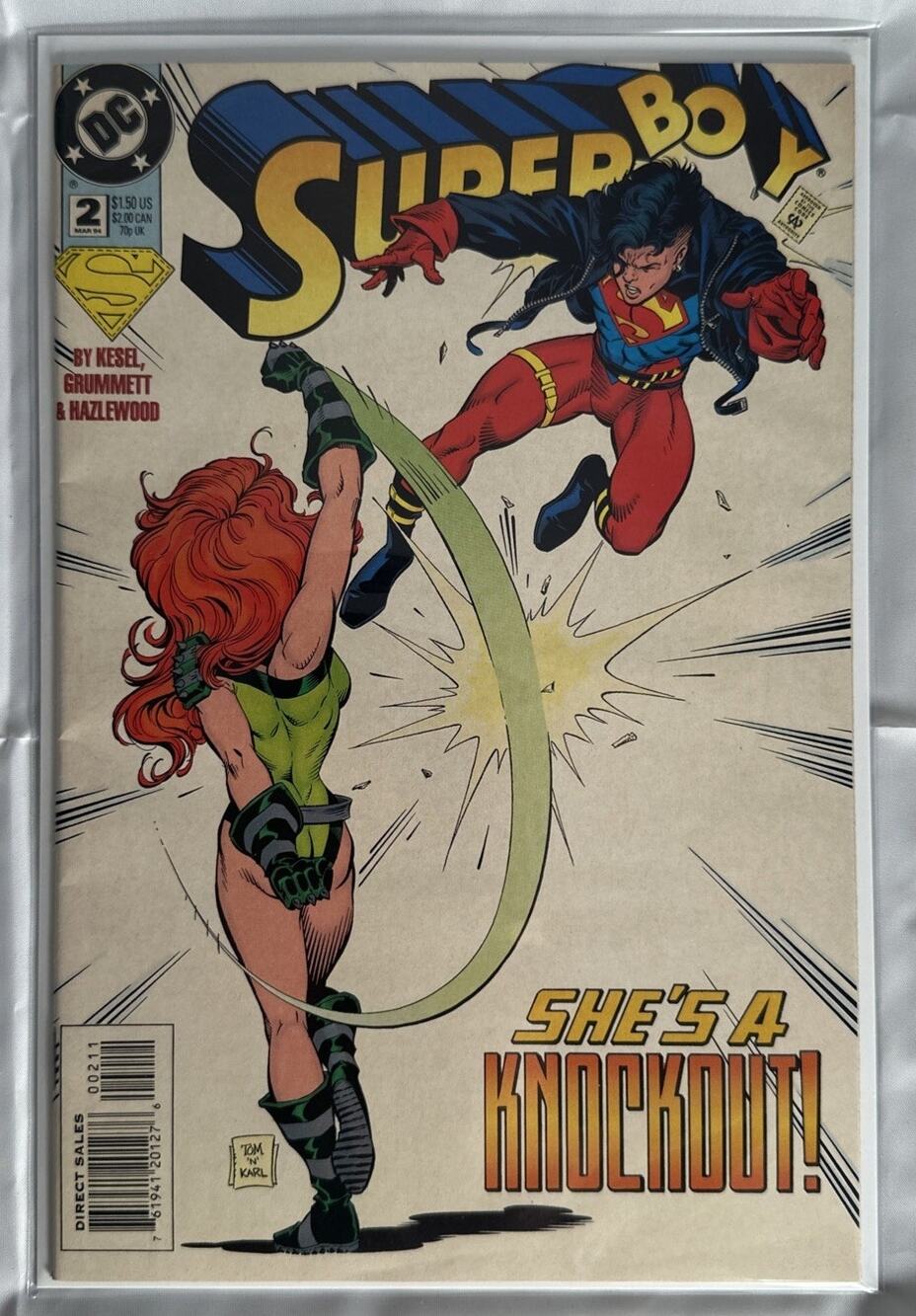 SUPERBOY #2 1994 Mar - DC Comics VF/NM She's A Knockout!